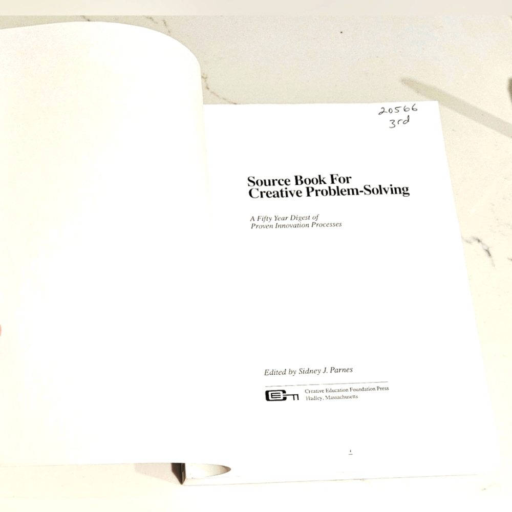 BOGO Source Book for Creative Problem Solving Sidney J Parnes Textbook - Picture 4 of 6